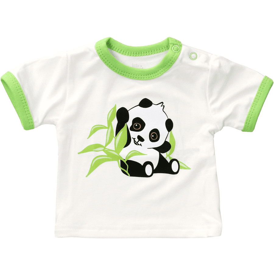 Baby Sweets Shirt Kurzarm Happy Panda grün weiß