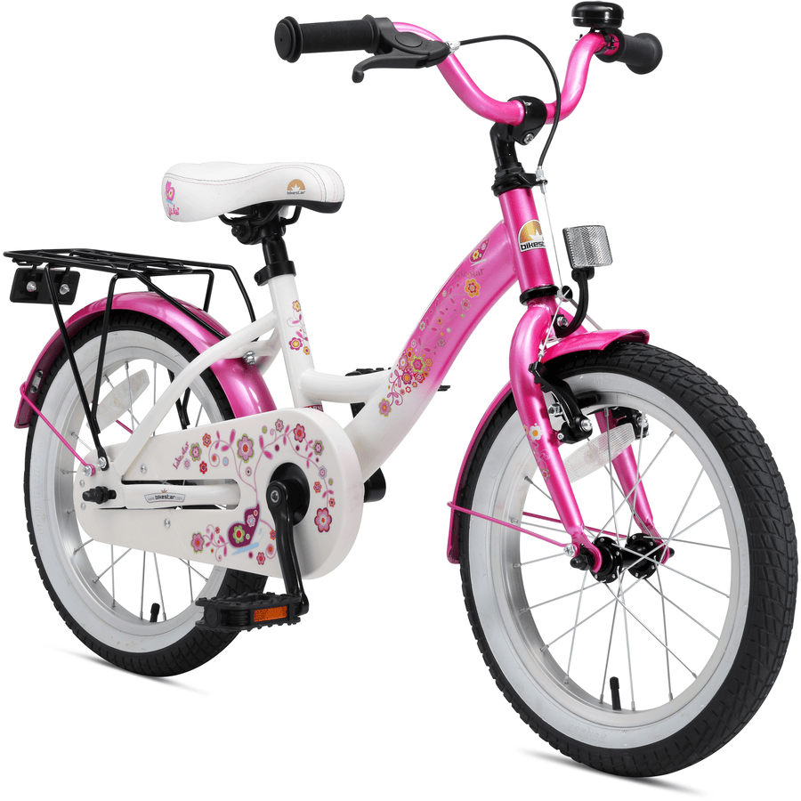 bikestar Premium Barncykel 16" Pink/white 