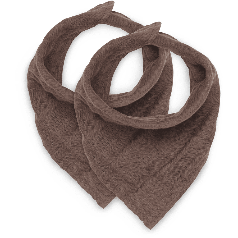jollein Lätzchen bandana faltig kastanie 2er Pack
