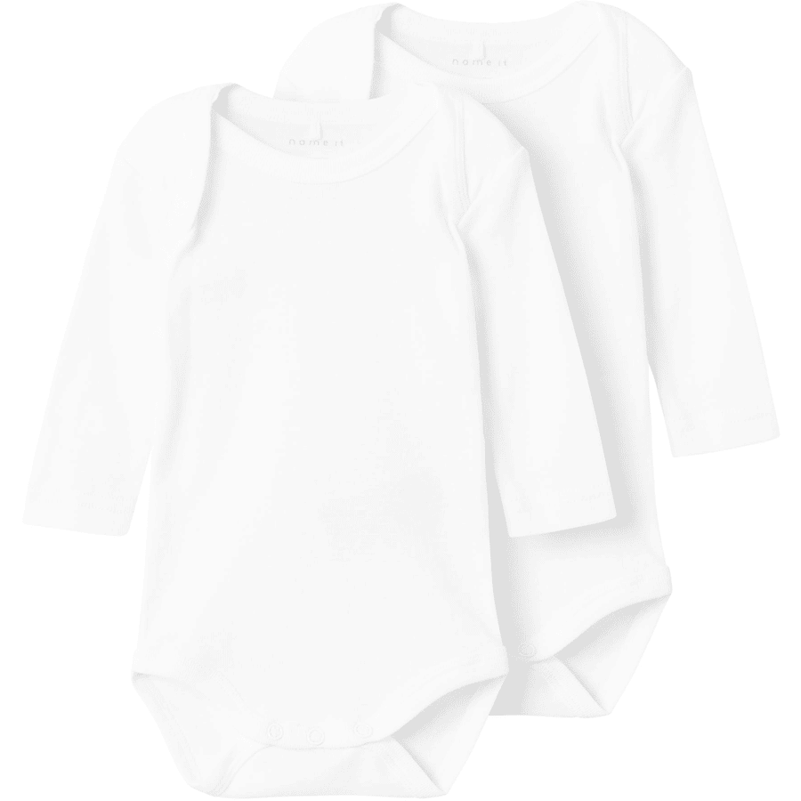 name it Langærmet body 2-pak B right  White 