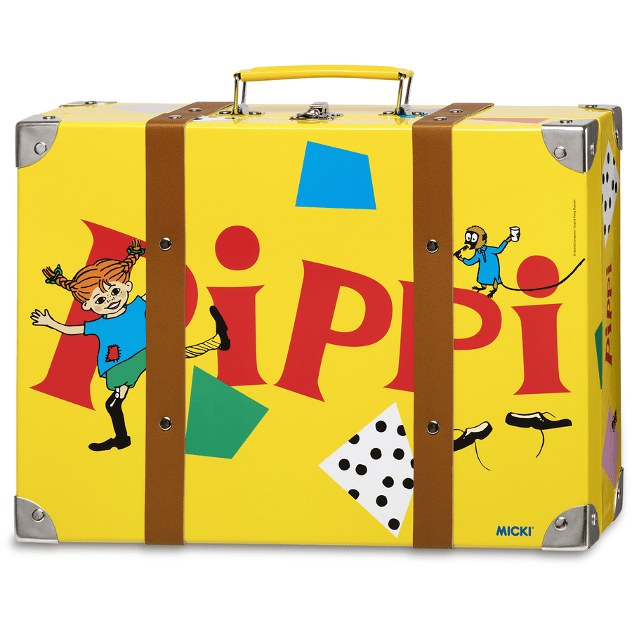 Pippi Langstrumpf Pippi matkalaukku, 32 cm, keltainen