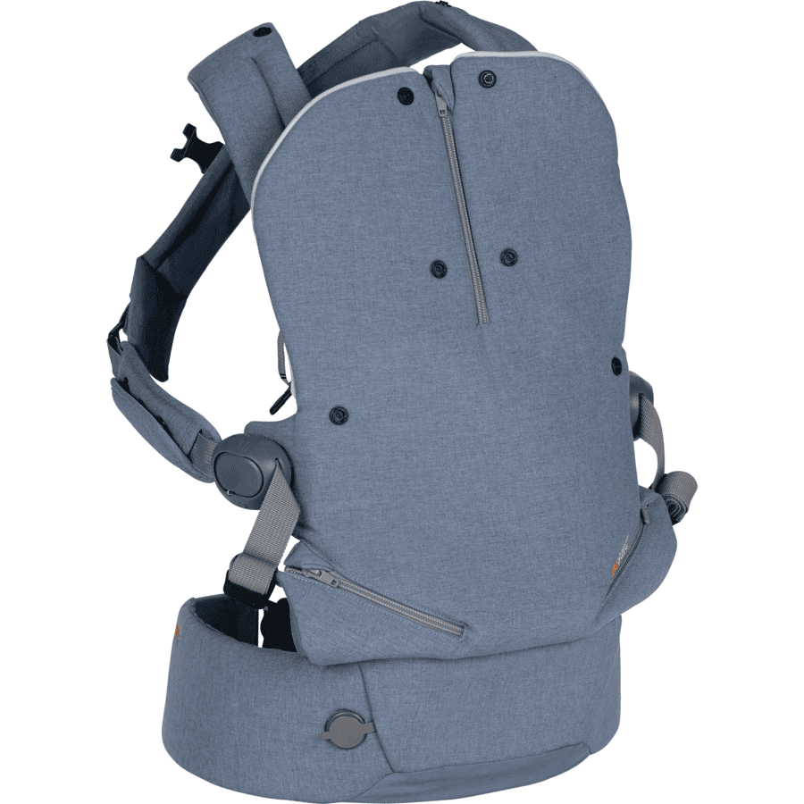 BeSafe Porte bébé ventral et dorsal Haven Cloud Premium Leaf bleu