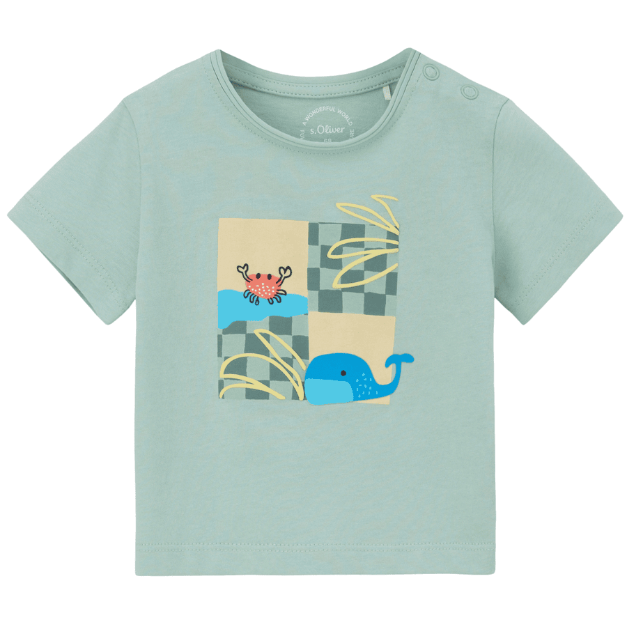 s. Olive r T-shirt ocean green