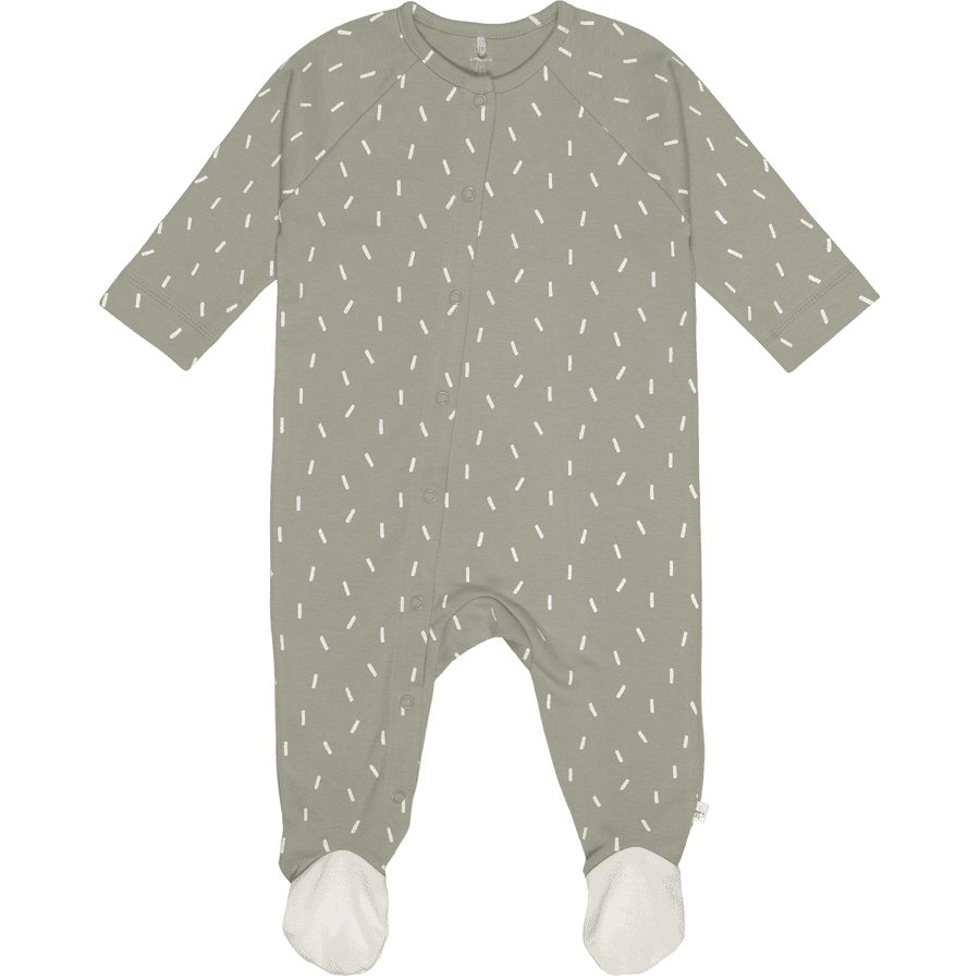 LÄSSIG Baby pyjama met voetjes Spikkels groen