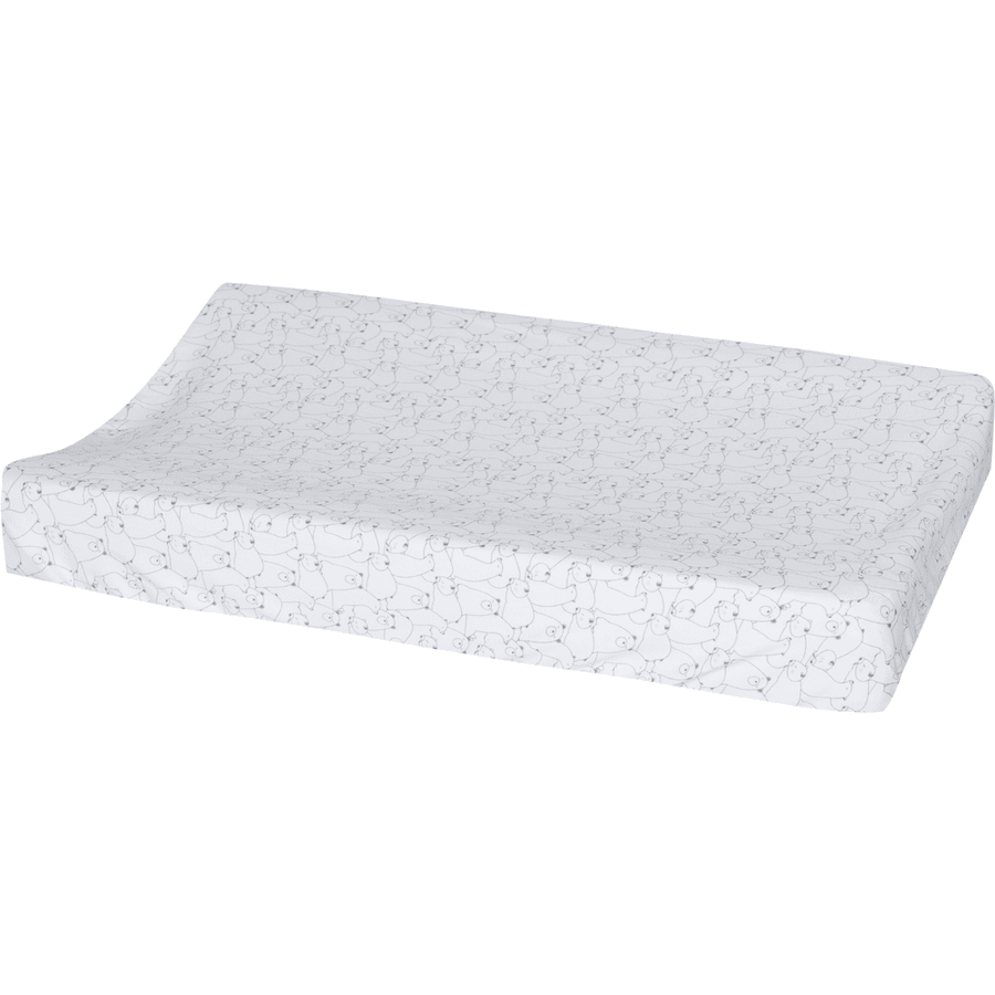 bébé-jou® Housse de matelas à langer Jersey Bo & Bing Florida mint 75x45 cm
