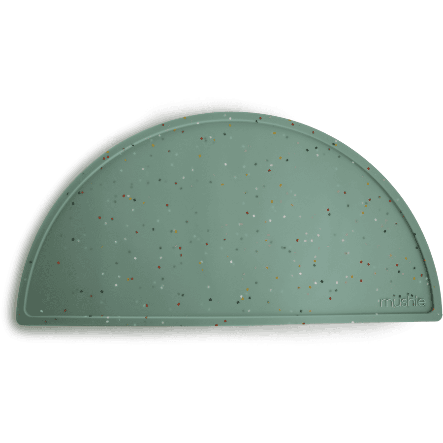 mushie Placemat silicone, Cambridge Blauw Confetti pinkorblue.nl