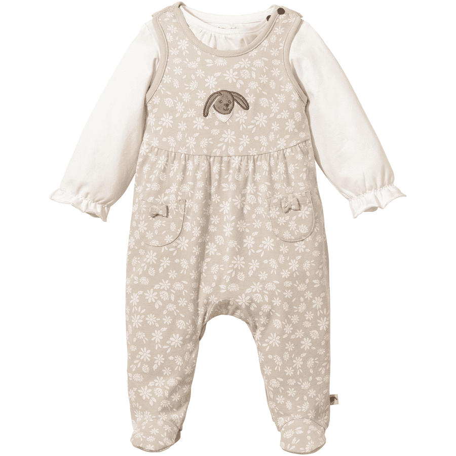 Sterntaler Romper sæt jersey blomster beige 