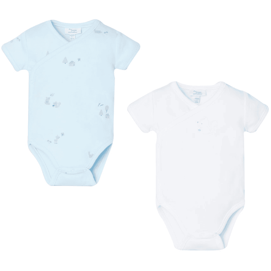 OVS Lot de 2 bodies bleu/blanc