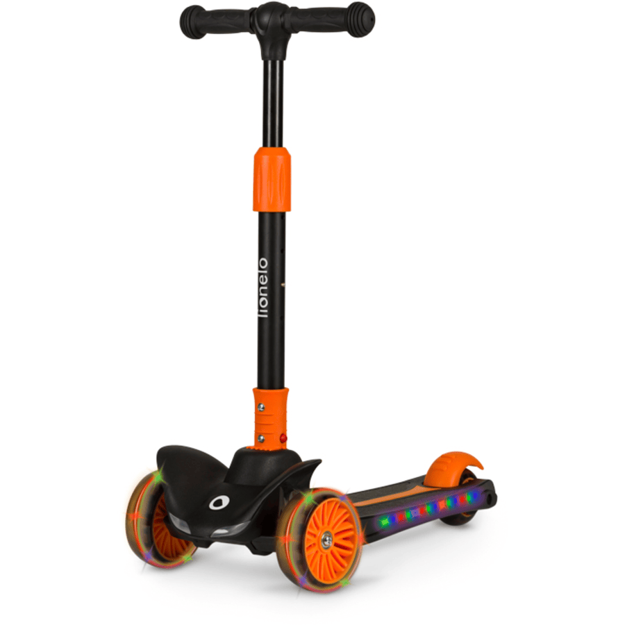 lionelo Trottinette enfant 3 roues pliable Timmy orange black