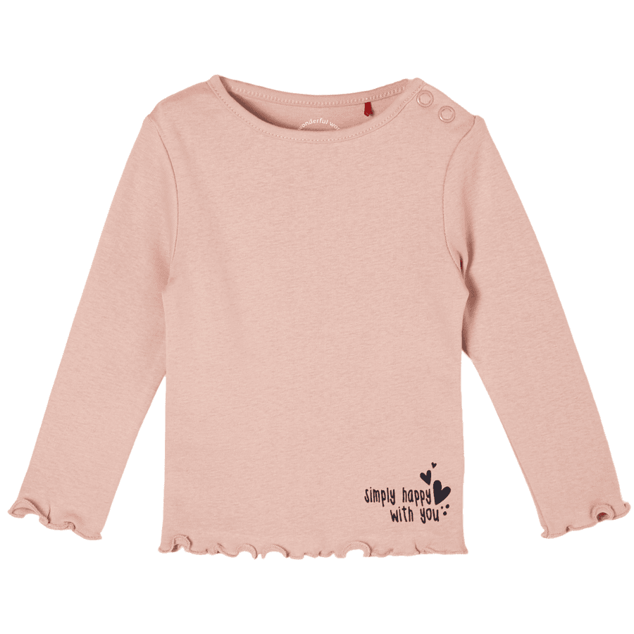 s. Olive r T-shirt à manches longues light rose