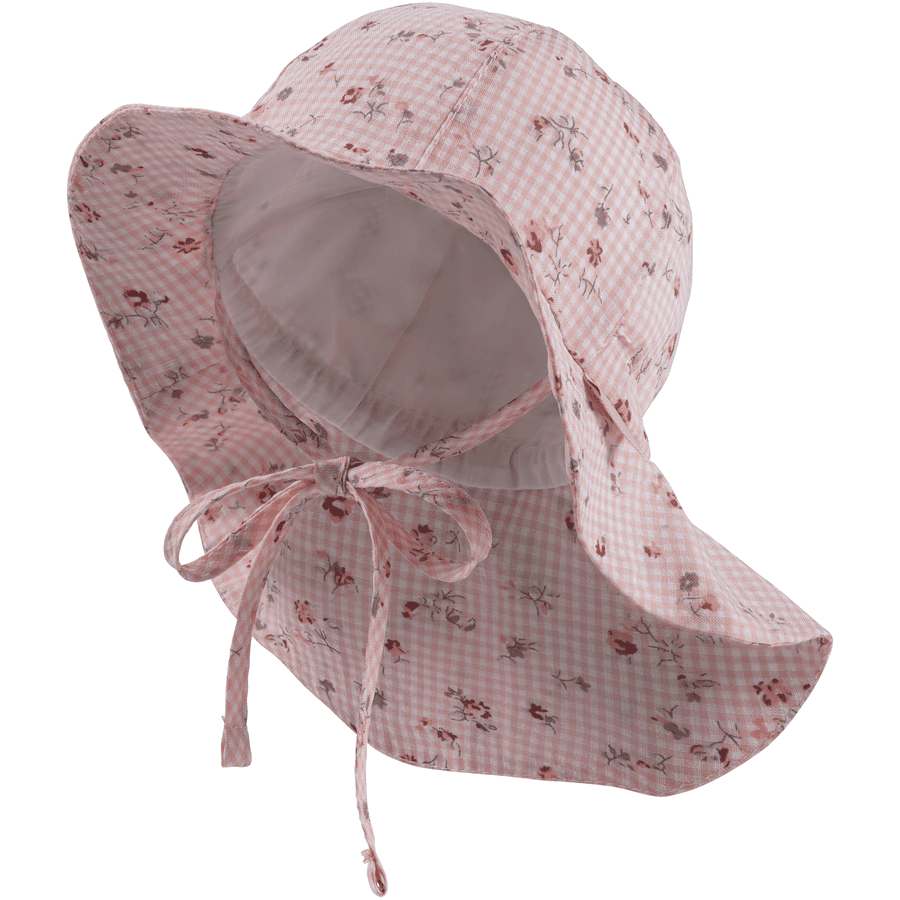 Sterntaler Kuželovitý klobouk kvítky perleťově růžové 