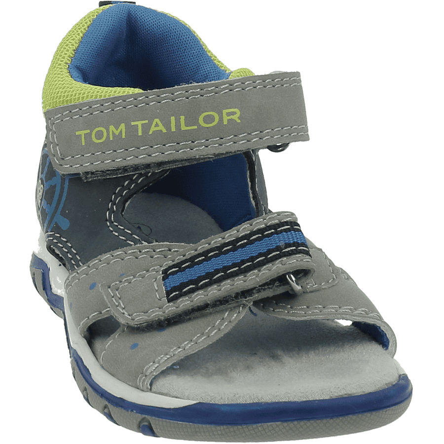 TOM TAILOR Sandaler grå-marineblå kalk