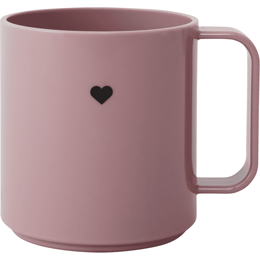 Design Letters Tazza per bere Mini Love con manico in rosa cenere