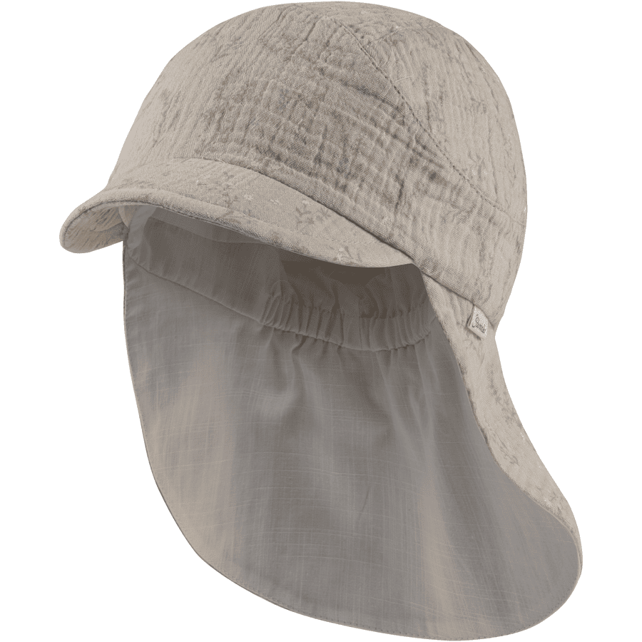 Sterntaler Casquette avec protection de nuque Herbes beige 