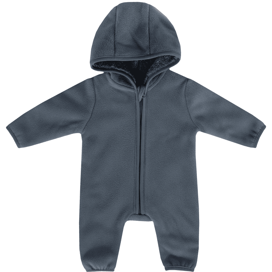 JACKY MIX & MATCH fleece overall met capuchon donkerblauw 