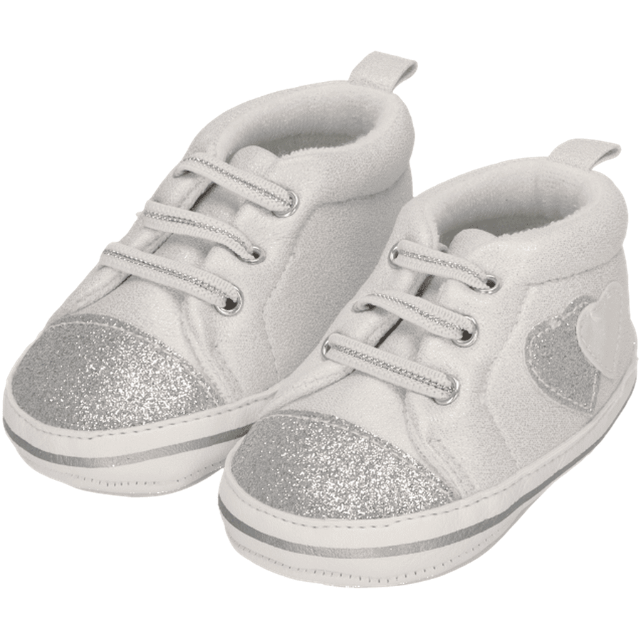 Sterntaler Zapato bebé corazón gris claro 