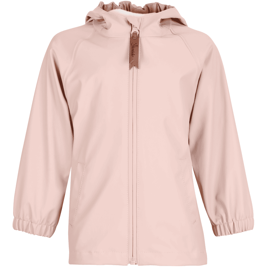 Sterntaler Veste de pluie non doublée unie rose pâle