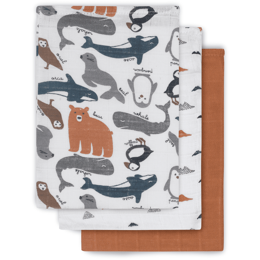 jollein Gant de toilette enfant Polar lot de 3