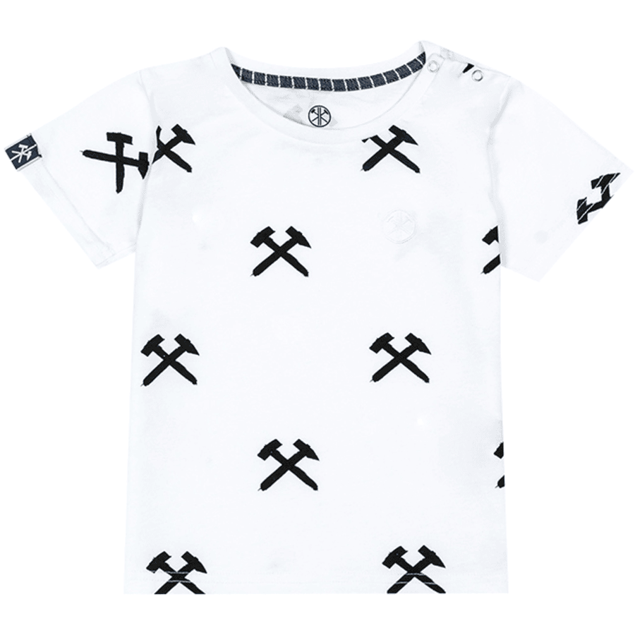 Kohleknirpse T-shirt Mallet &amp; Iron hvid/harcoal