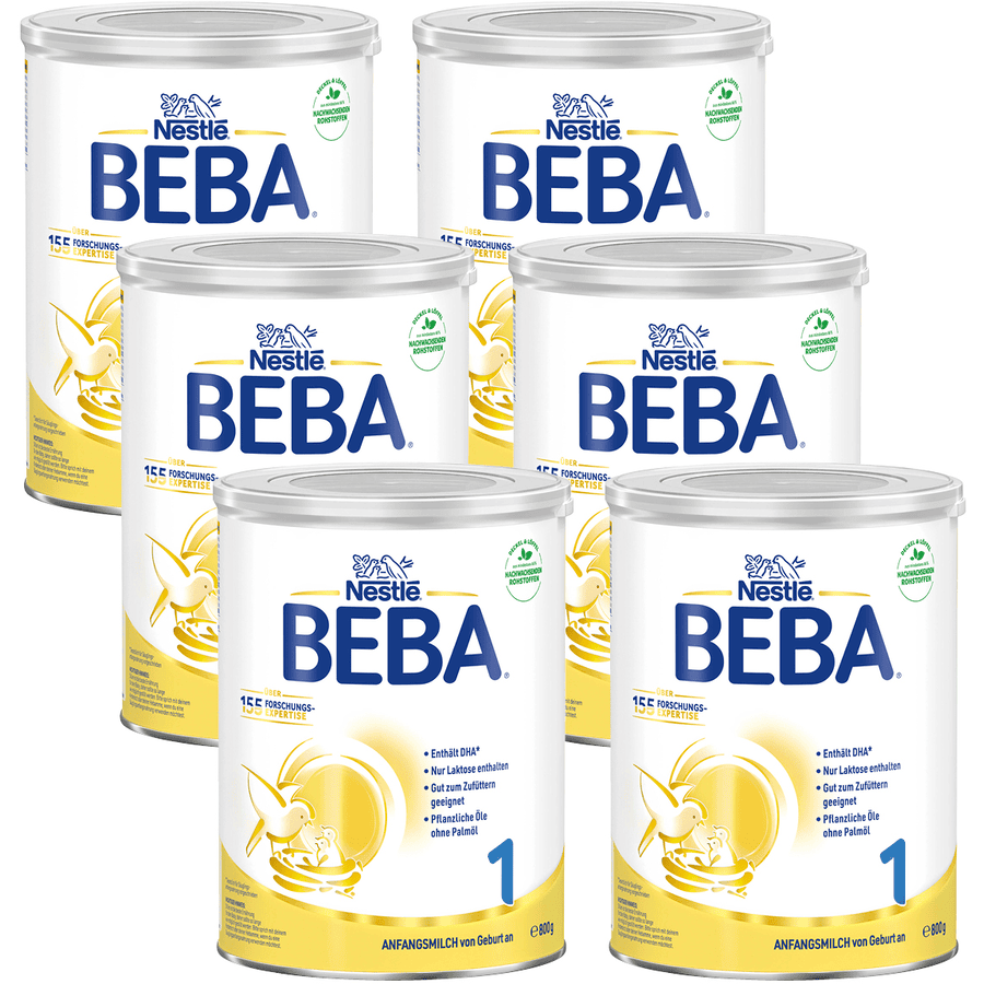 Nestlé BEBA 1 Anfangsmilch 6 x 800 g ab der Geburt