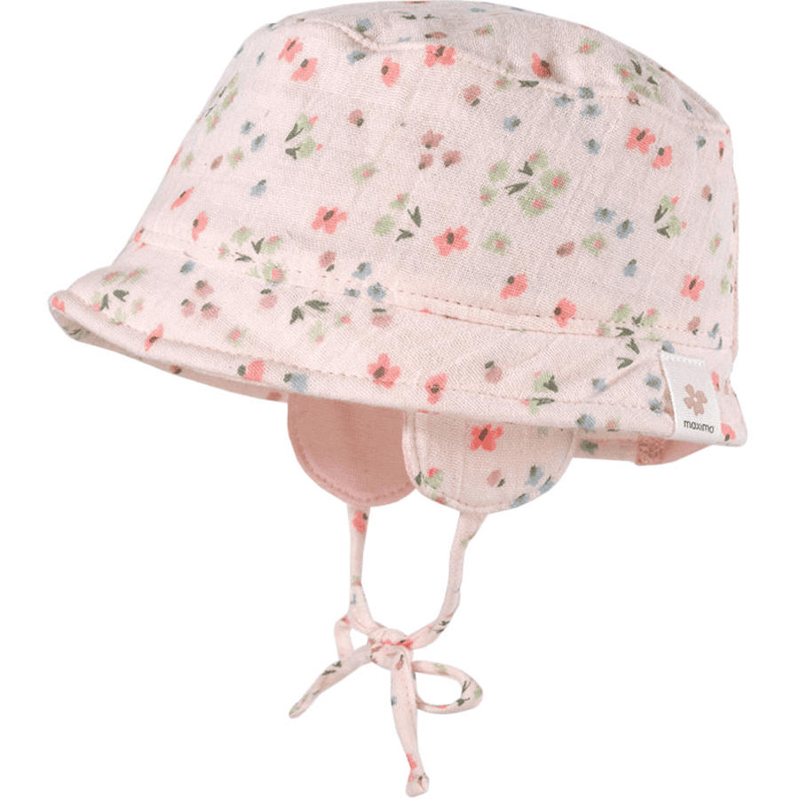 Maximo Cappello a fiori rosa pallido