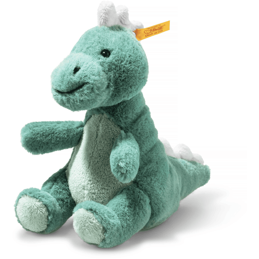 Steiff Blød Cuddly Friends T-Rex Baby Joshi grøn-blå, 16 cm