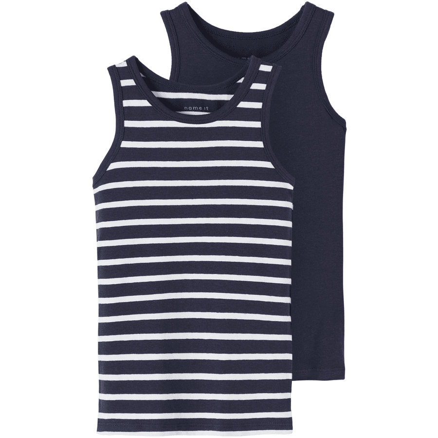 name it Tank Top 2 Pack Zafiro Oscuro