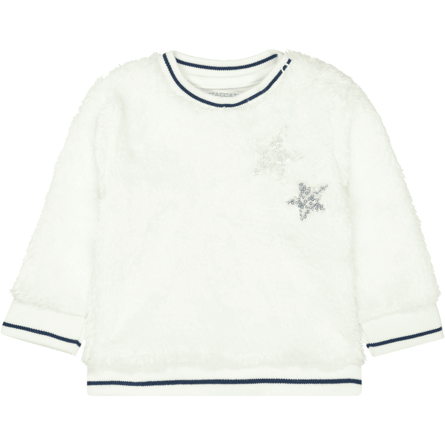 STACCATO Girl s sweatshirt en peluche blanc cassé 