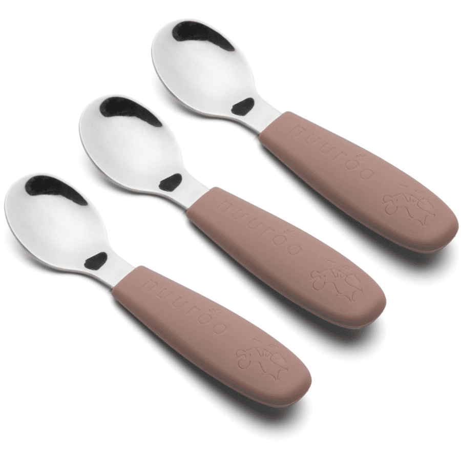 nuuroo Set de cucharas para niños Theodor Chocolate Malt