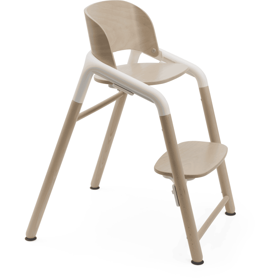 bugaboo Chaise haute enfant évolutive Giraffe base bois Neutral Wood/blanc