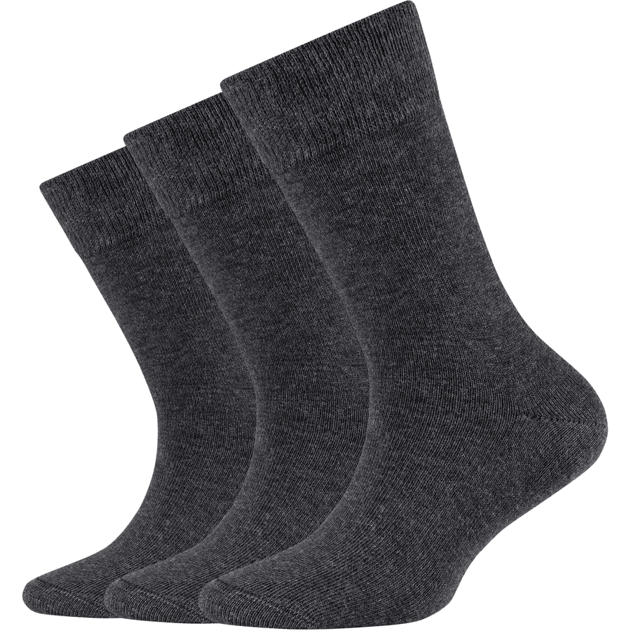 Camano chaussettes anthracite 3er-Pack organic cotton 