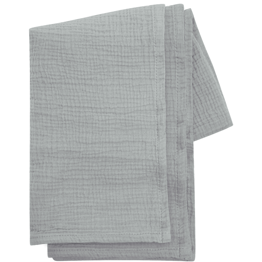 kindsgard Plaid enfant himsky mousseline de coton menthe/gris lot de 2