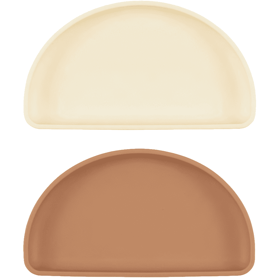 lille VILDE Assiettes pour enfants 2 pièces en beige/crème