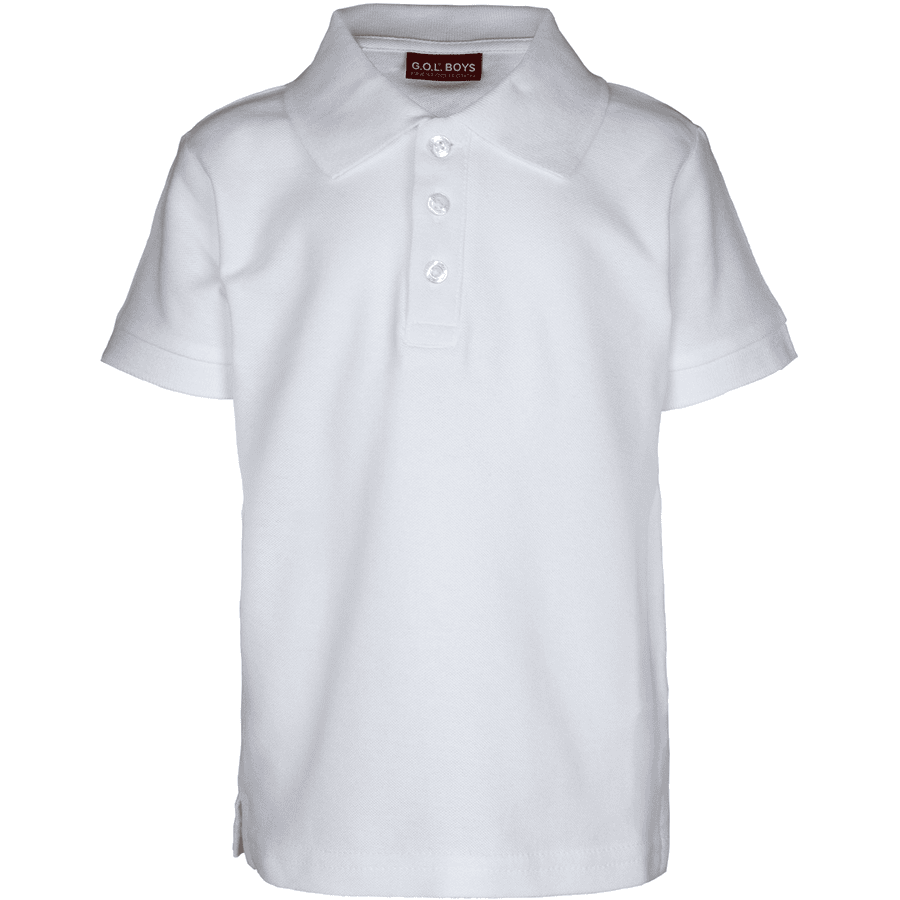 G.O.L 1/2-Arm-Pique-Pique-Poloshirt Regularfit blanc