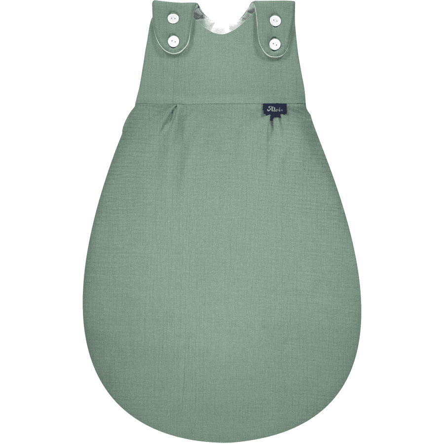 Alvi ® Saco de dormir exterior Baby-Maxchen verde granito