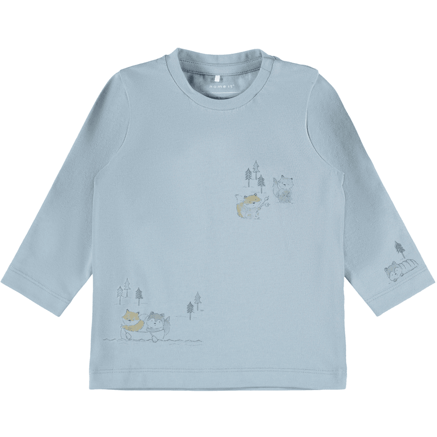 name it Boys Langarmshirt NBMLESON Ashley Blue
