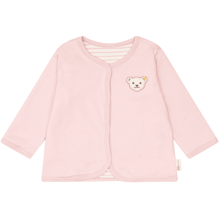 Steiff Chaqueta reversible GOTS silver rosa