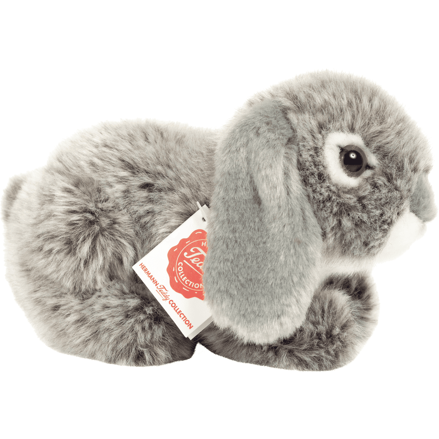 Teddy HERMANN ® Peluche Conejo gris 18 cm