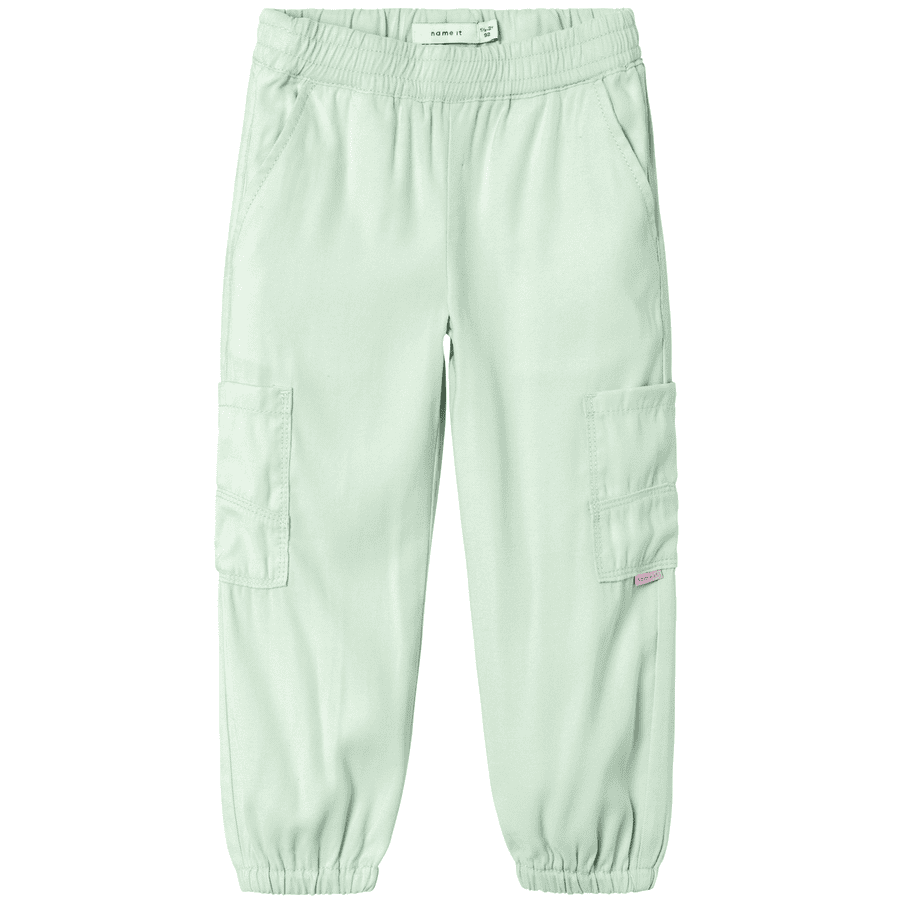 name it Pantalon en sergé Nmf bella Silt Green 