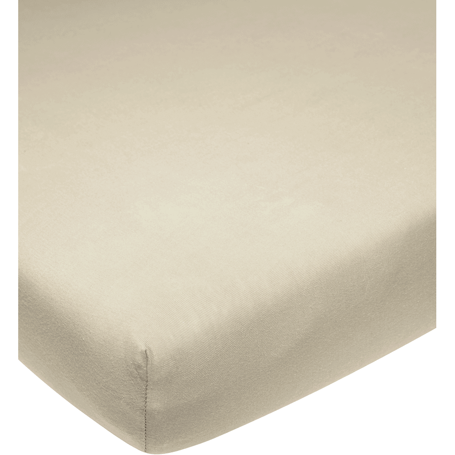 Meyco Jersey Spannbettlaken Sand 140 x 200 cm