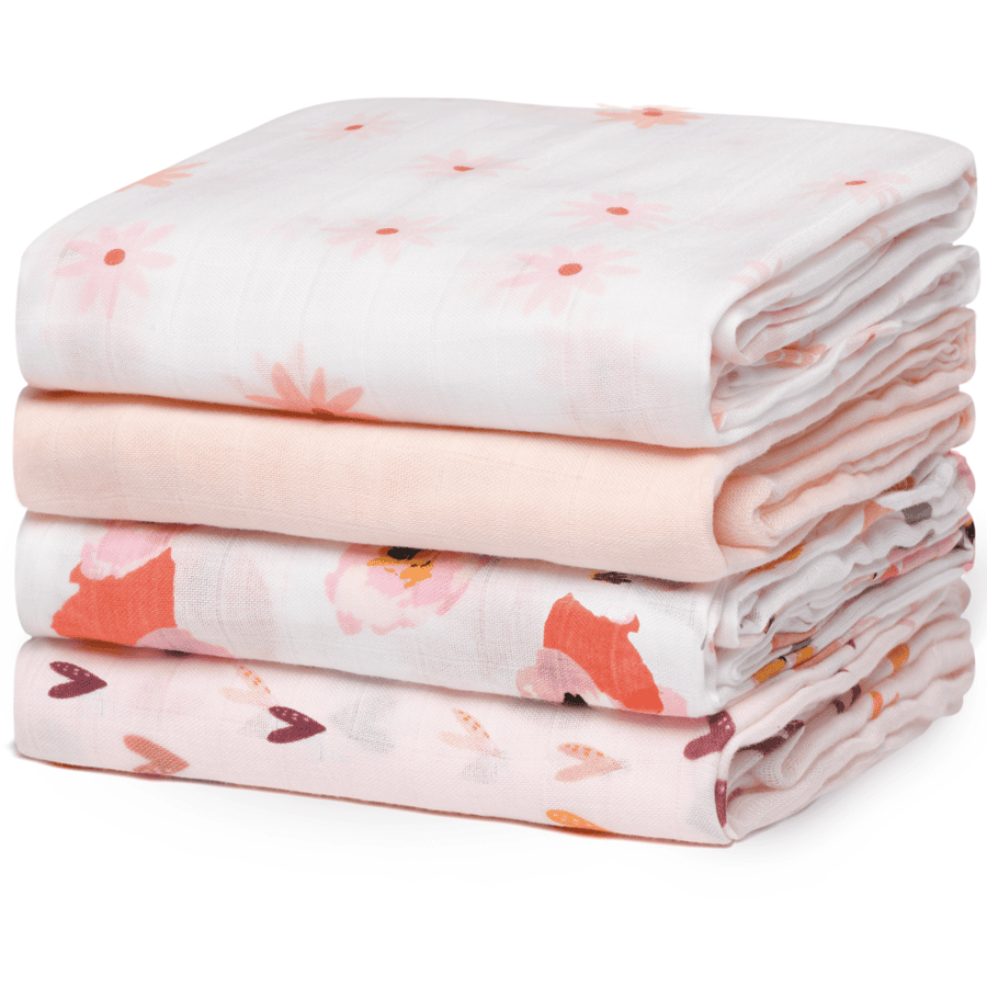 momcozy Pusleunderlag, Floral 4 stk.