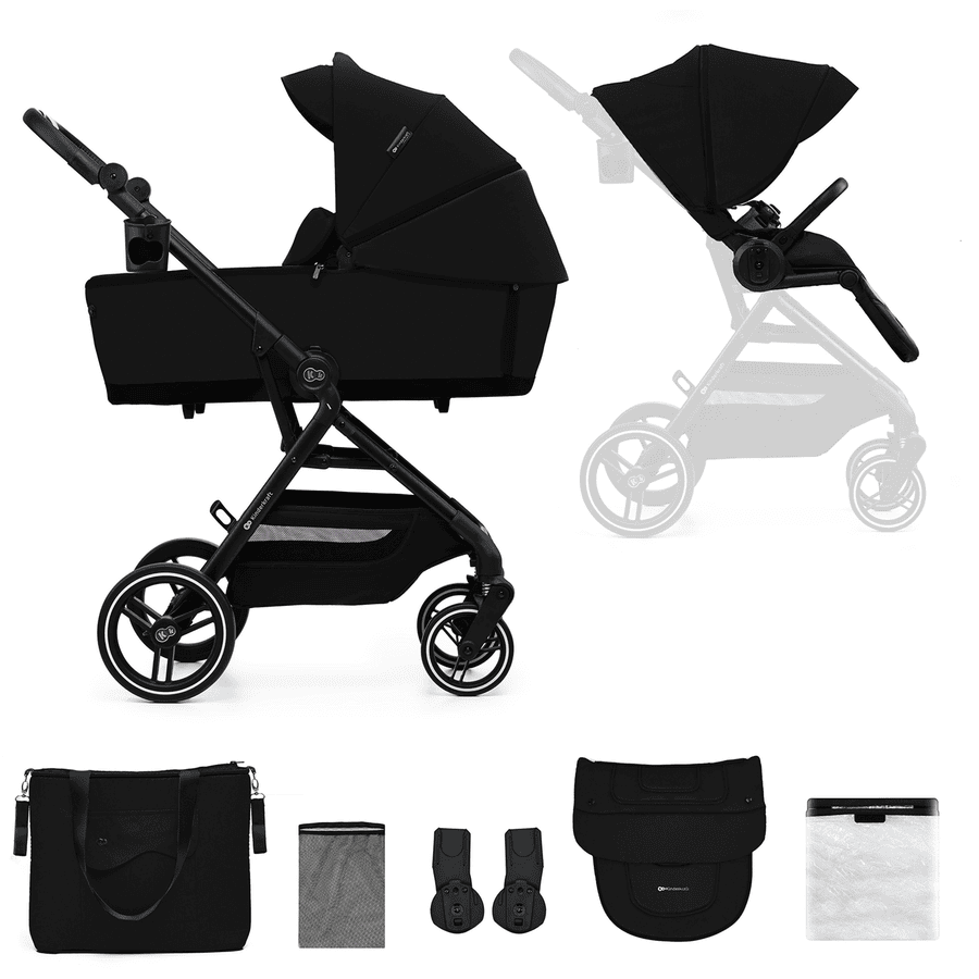 Kinderkraft Carrito de bebé YOXI 2en1 pure black 