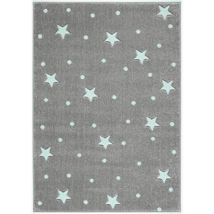 LIVONE Dywan dziecięcy Kids Love Rugs Heaven 100 x 150 cm, kolor miętowy/szary