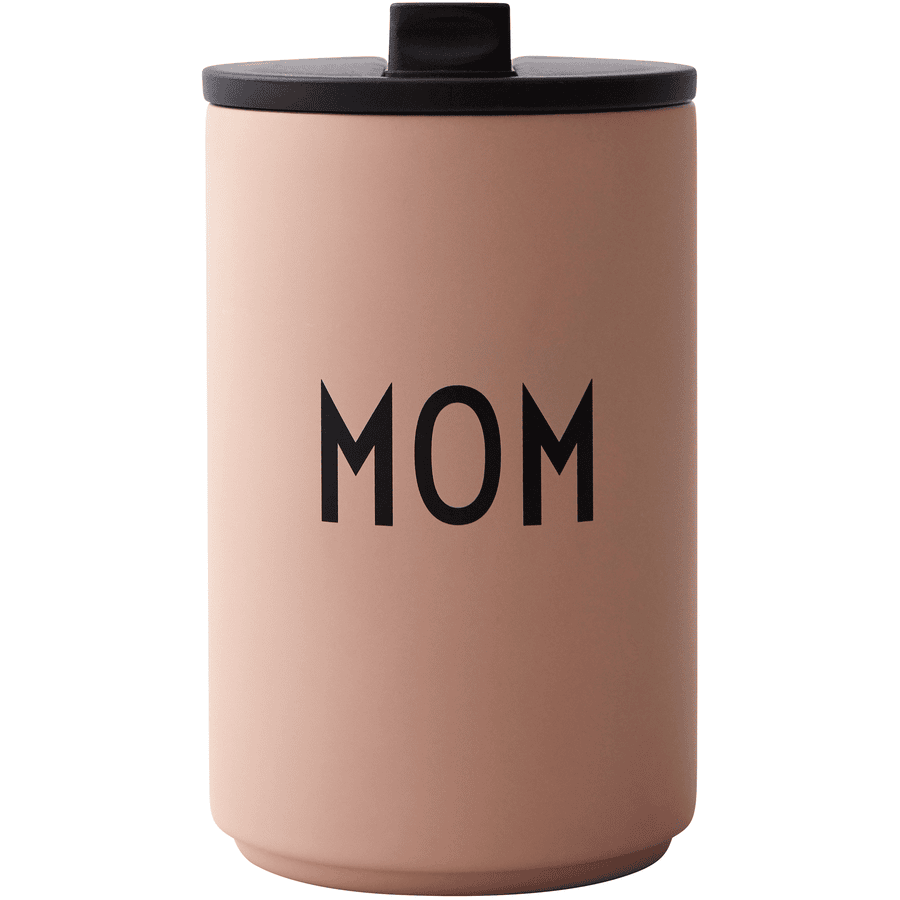 Design Letters Thermo/Isolier Becher To go, Edelstahl, nude, MOM, 350 ml
