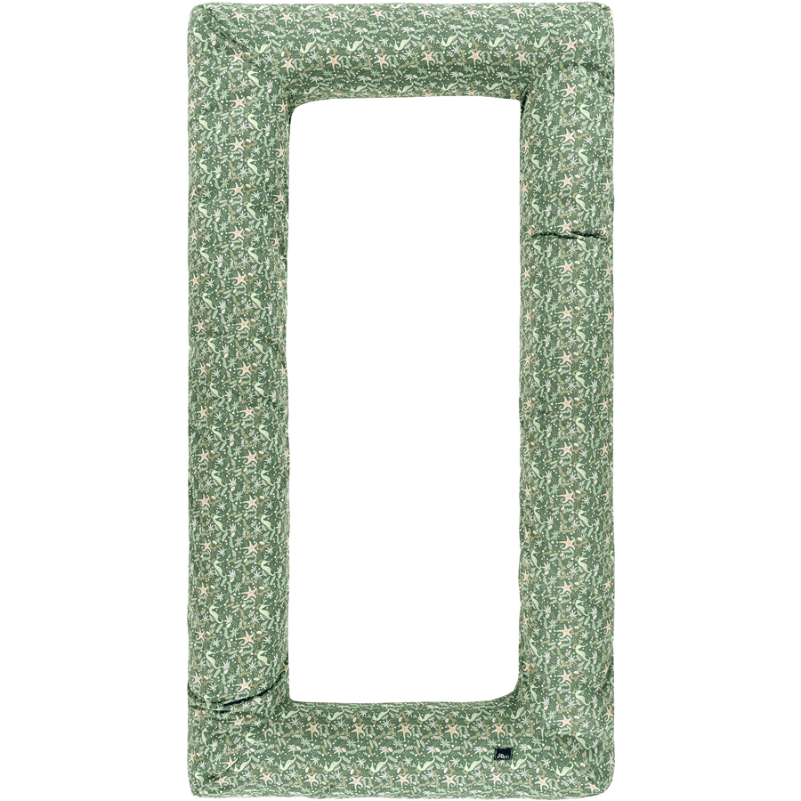 Alvi® Schlummer-Carré Underwater World grün/beige 70 x 140 cm