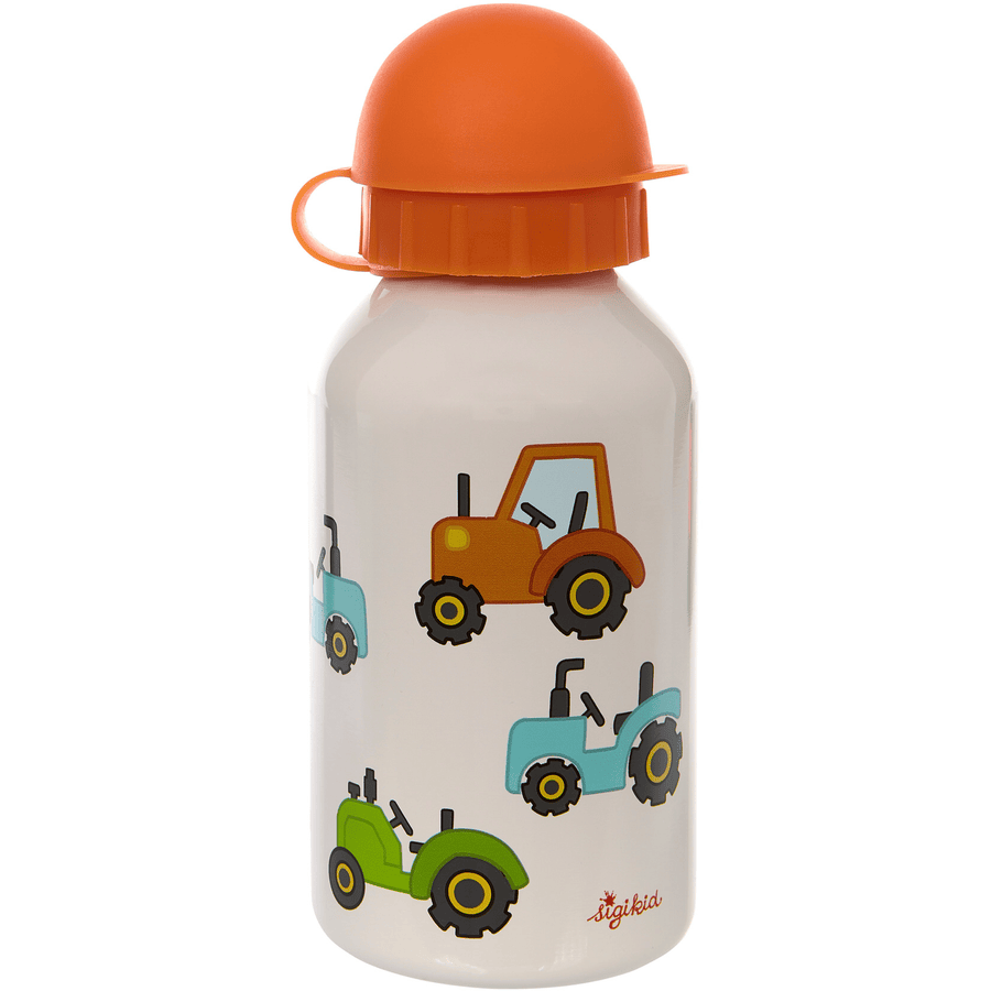 sigikid ® Nerezová láhev na pití 350 ml traktor bg