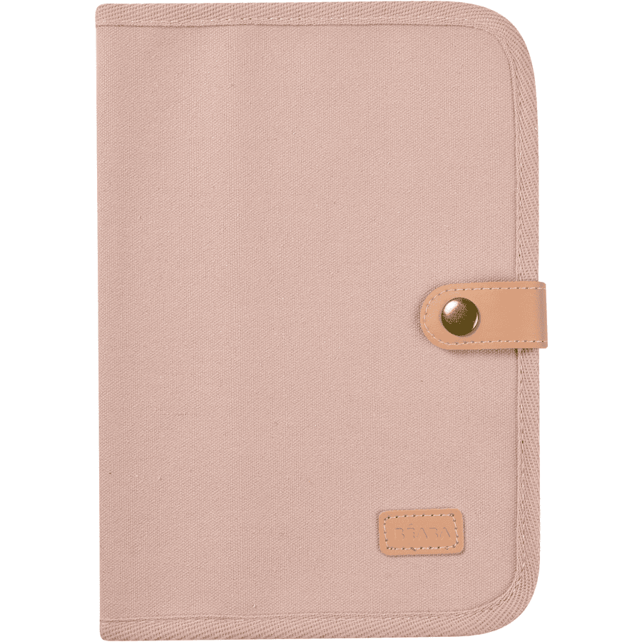 BEABA  ® Health Booklet Cover - Canvas Artline Light Pink