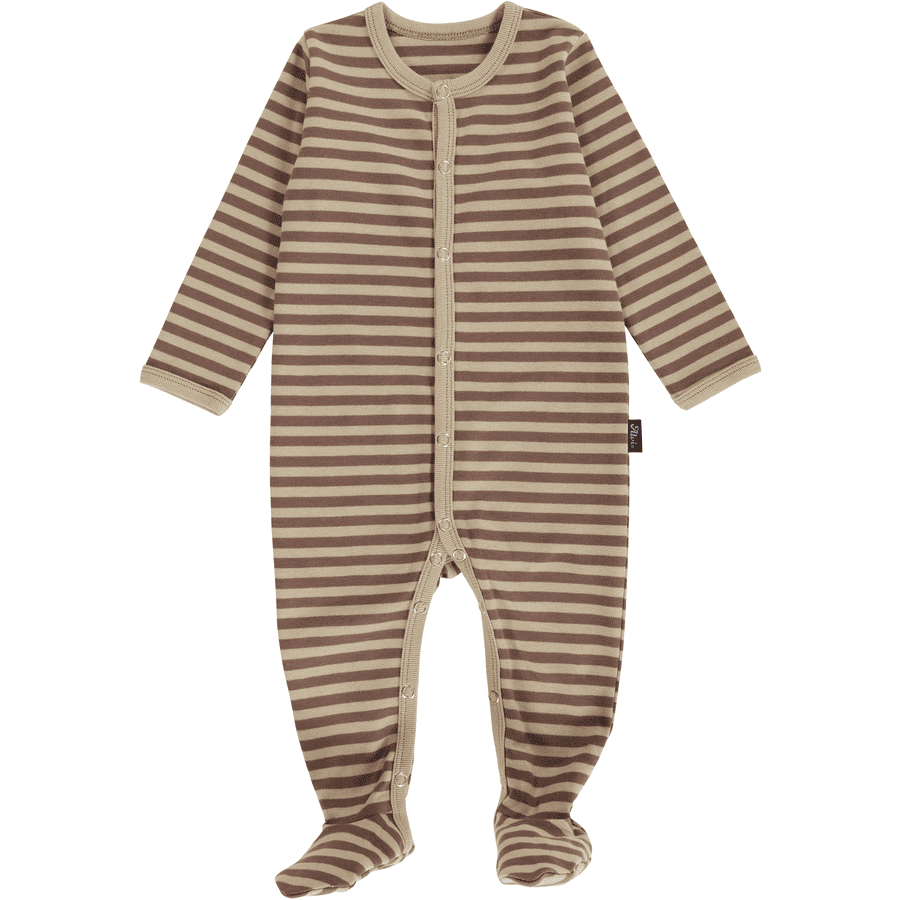 Alvi® Grenouillère à chaussons enfant Starfish beige/brun