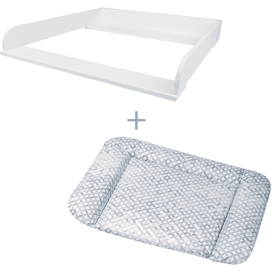 kindsgard Pack plan à langer vikla blanc matelas à langer svobejelig pour IKEA Malm, Nordli bleu 85x75 cm