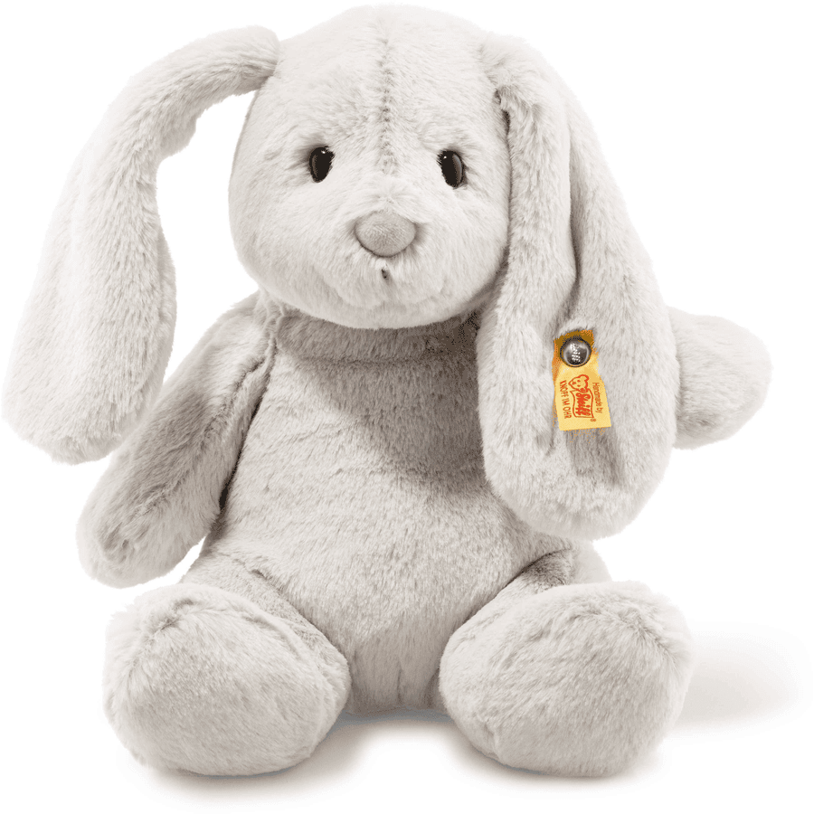 Steiff Myk kosete Friends Hoppie kanin, lysegrå, 28 cm